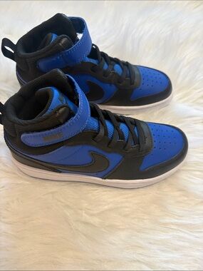 Nike Court Borough Mid 2 Game Royal Black 1.5Y NEW